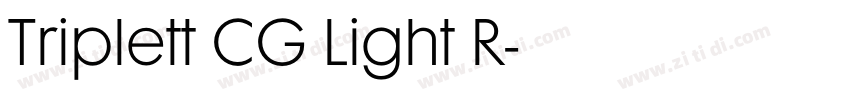 Triplett CG Light R字体转换